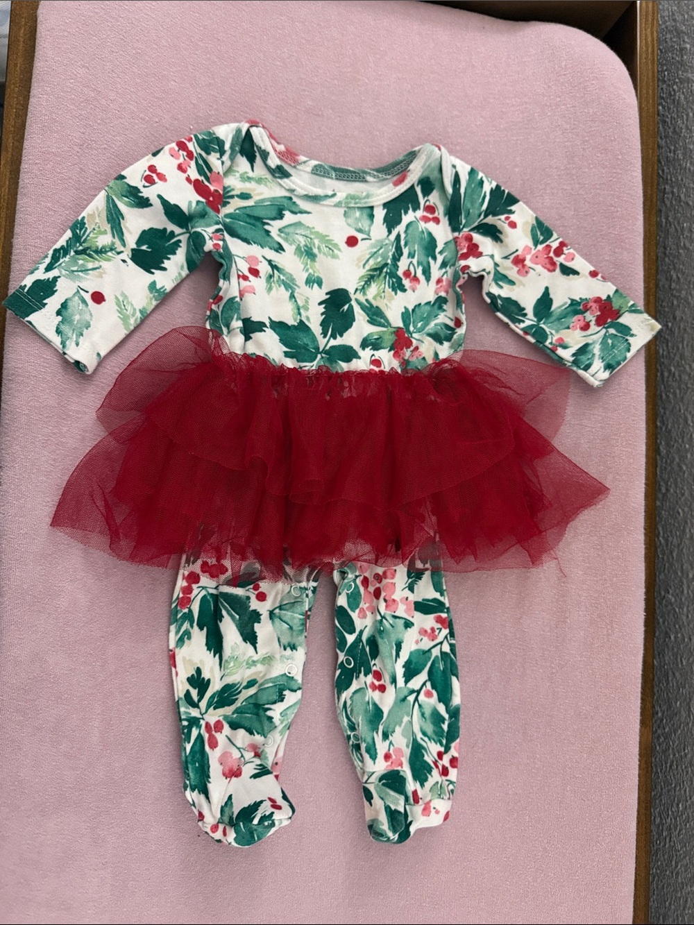 Baby Christmas footie